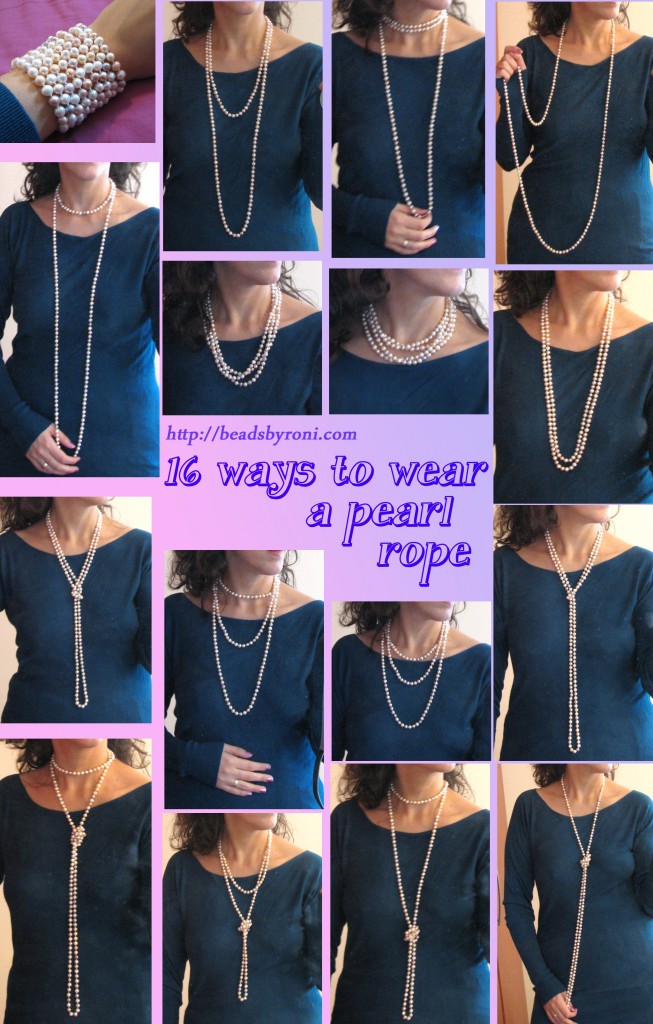 16 ways to wear pearl rope