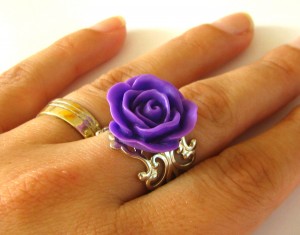 Lavender Rose Ring - Ali Grace